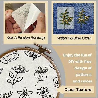 🌲Early Christmas Sale 49% OFF-Water Soluble Embroidery Patterns