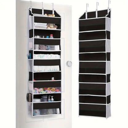 The Door Storage Organizer with 5 Pockets 10 Mesh Pockets