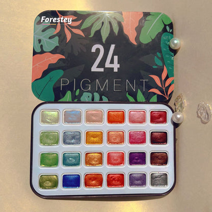 ✨2025 NEW ARRIVA-Tropical Rainforest Pearlescent Watercolor Paint