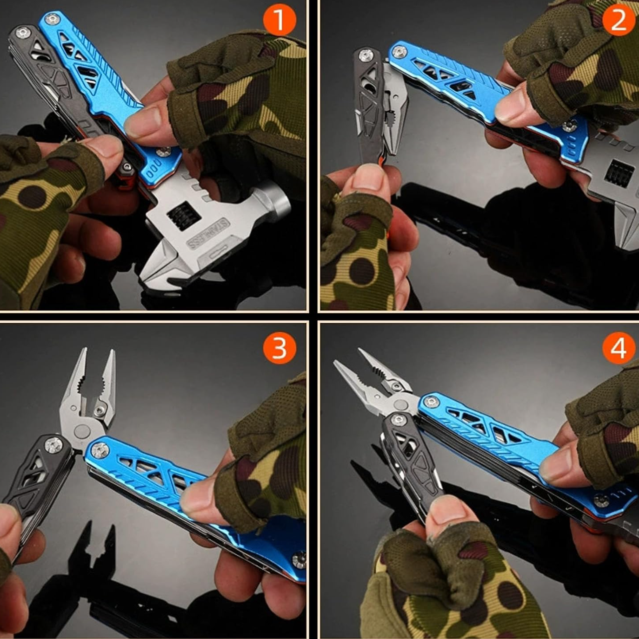 16-in-1 Multi-Function Hammer Pliers