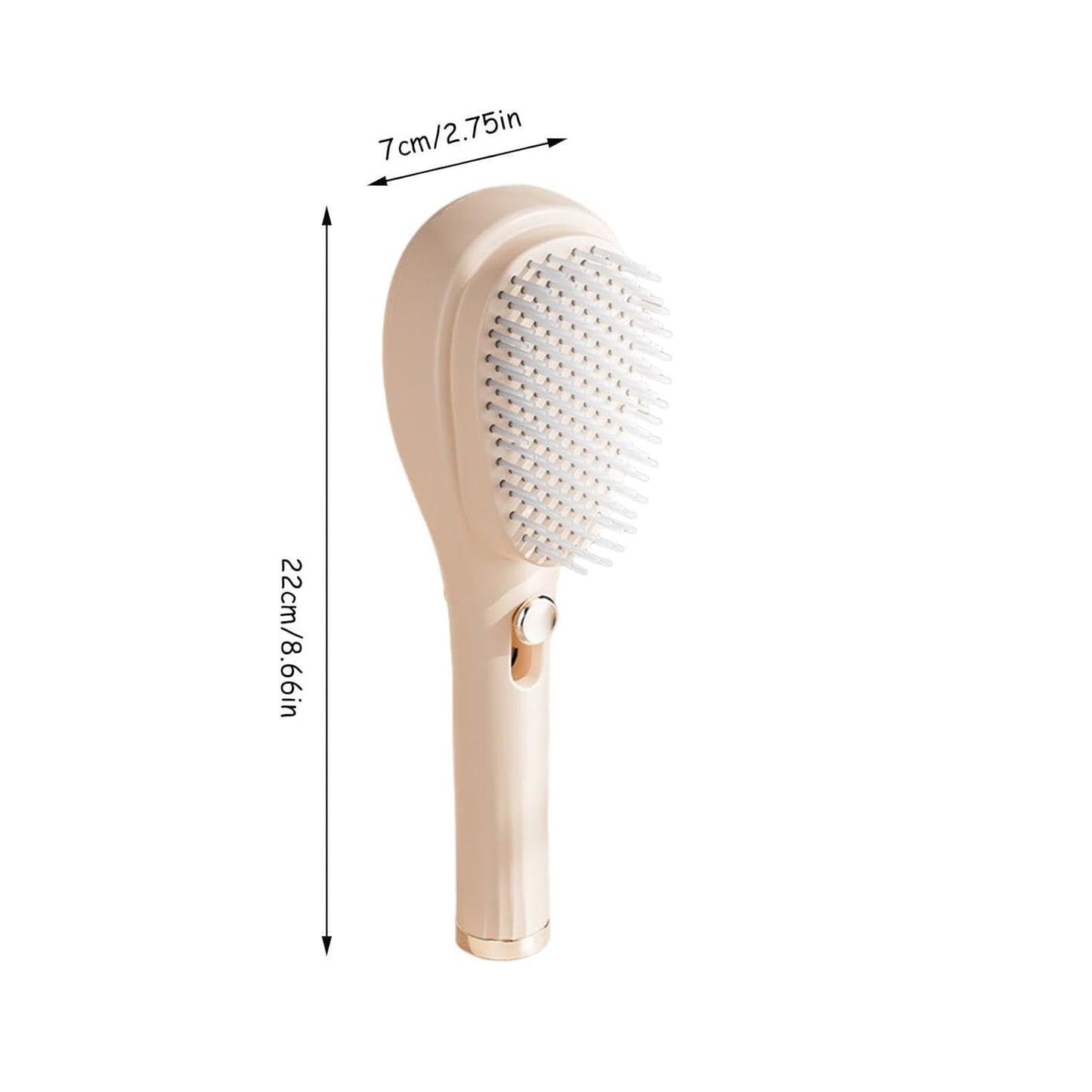 Retractable Self-Cleaning Anti-Static Scalp Massage Comb for all Hair Types