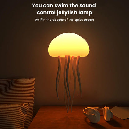 Full-Colour Gradient Jellyfish Ambient Light with Auto-Rotating Tentacles