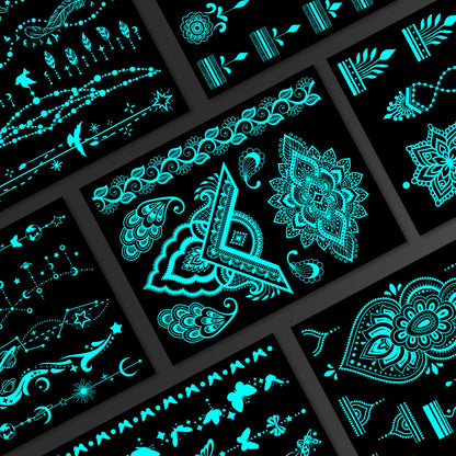 Fluorescent Waterproof Tattoo stickers