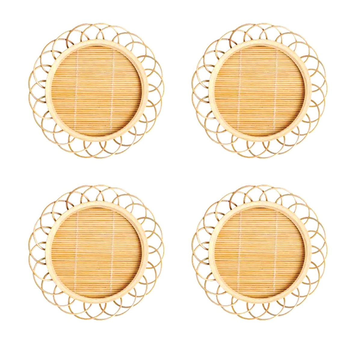 Bamboo Coaster Set