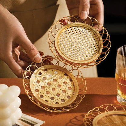 Bamboo Coaster Set