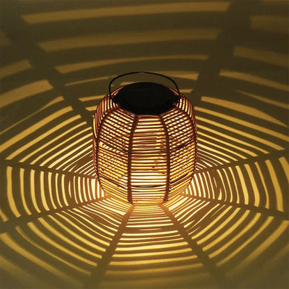 Solar Rattan Lantern