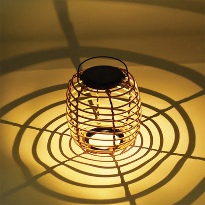 Solar Rattan Lantern