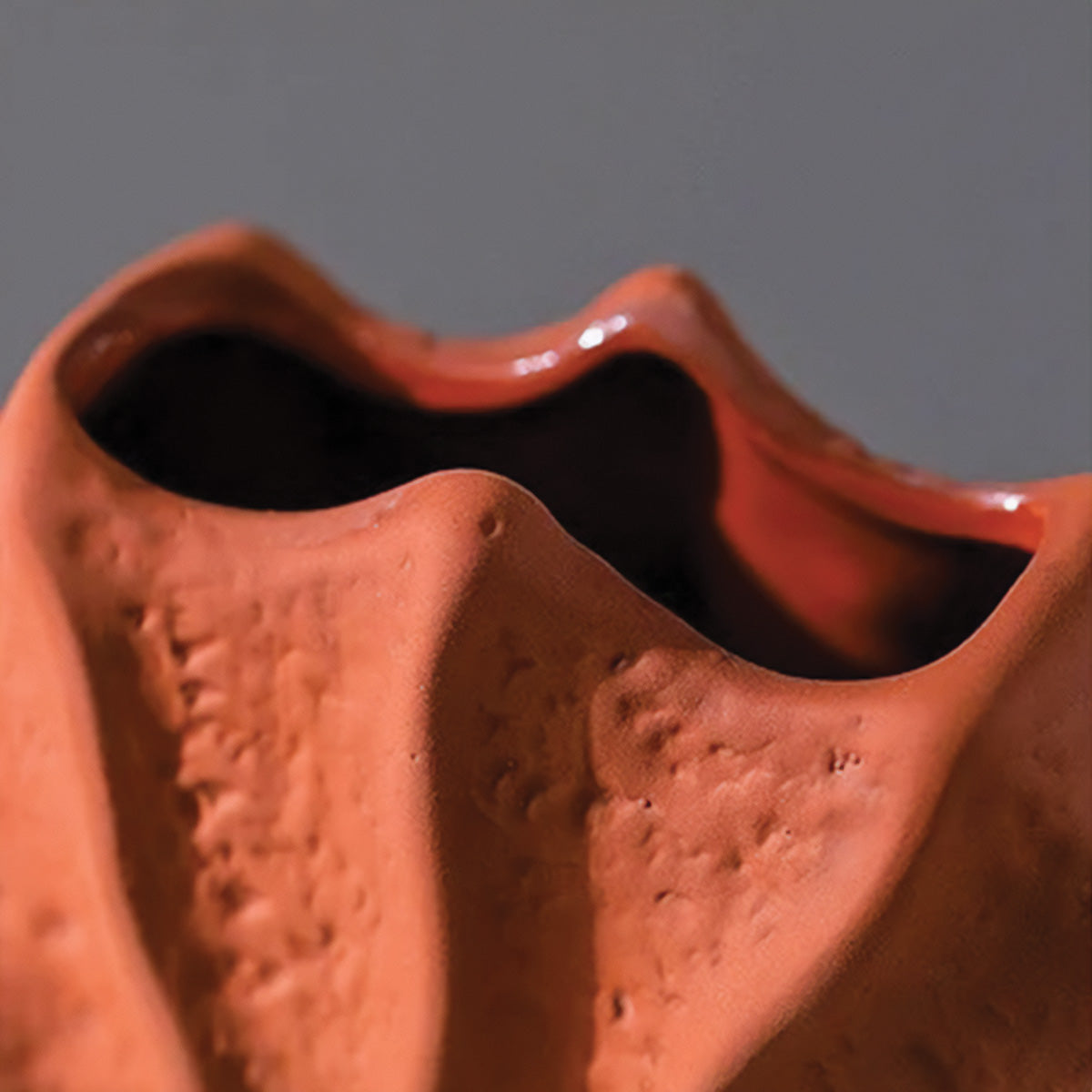 Coral Ceramic Vase