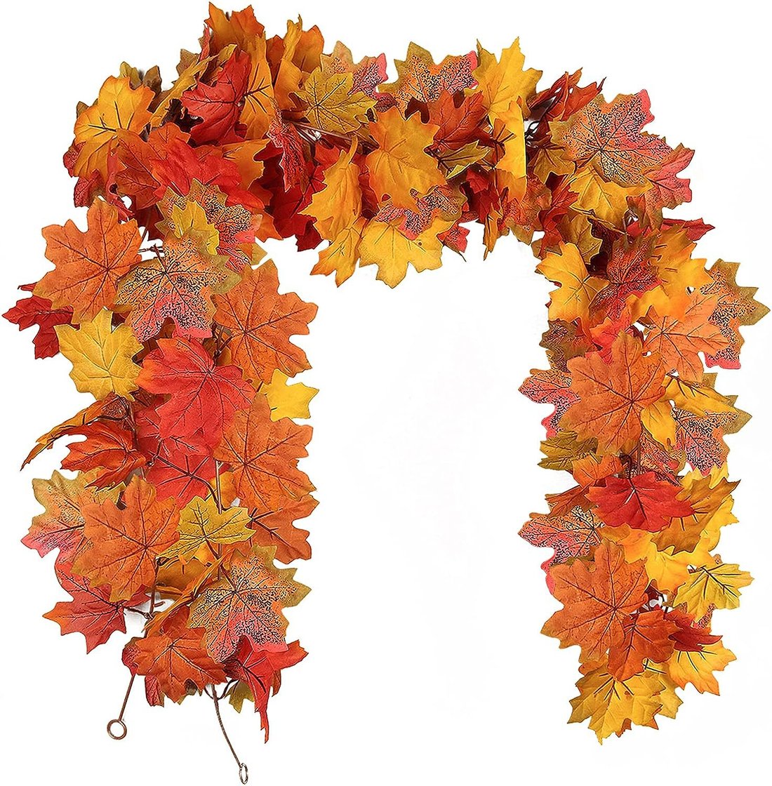 Fall Wreath with Maple Leaves