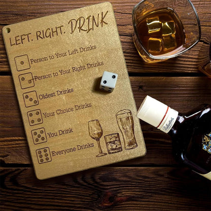 🍻Left Right Drink Drinking Game- Adult Drinking Game Left Right Center