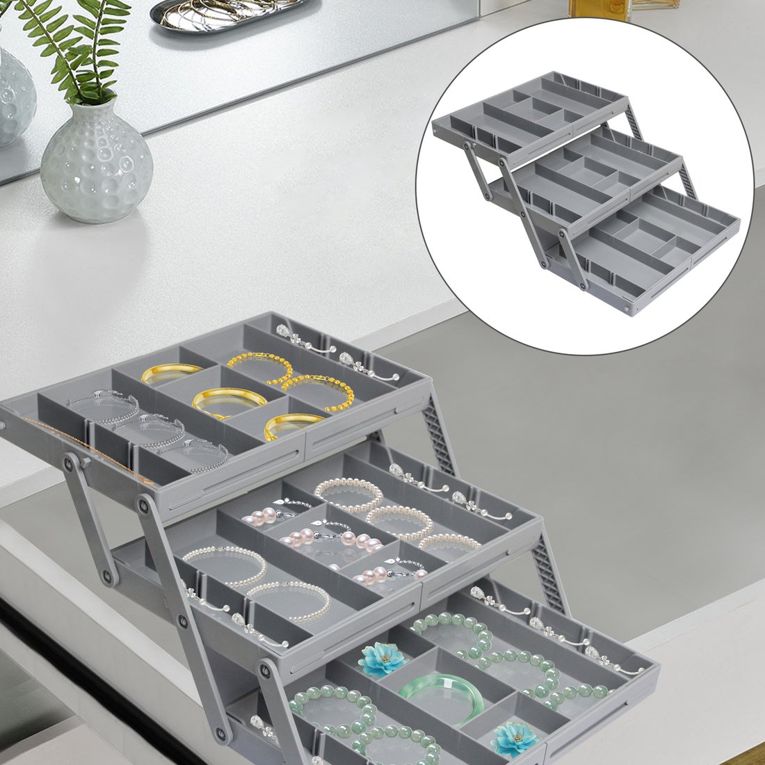 Last Day Promotion SAVE 49%🔥Multi-Level Expandable Smart Drawer Organizer