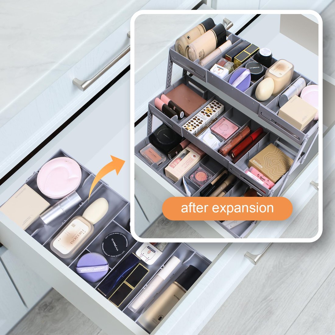 Last Day Promotion SAVE 49%🔥Multi-Level Expandable Smart Drawer Organizer