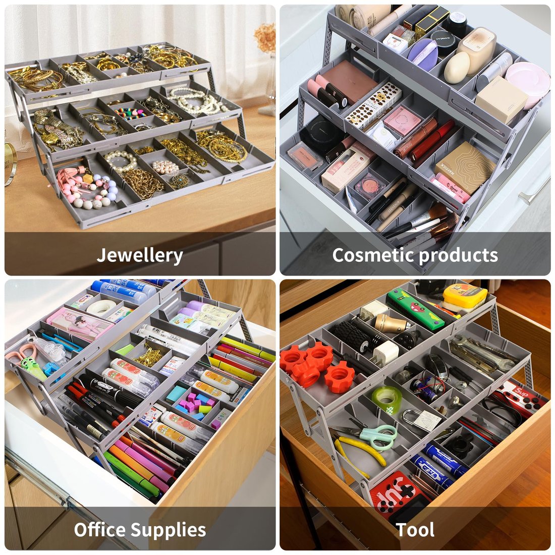 Last Day Promotion SAVE 49%🔥Multi-Level Expandable Smart Drawer Organizer