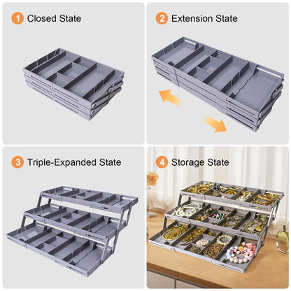 Last Day Promotion SAVE 49%🔥Multi-Level Expandable Smart Drawer Organizer