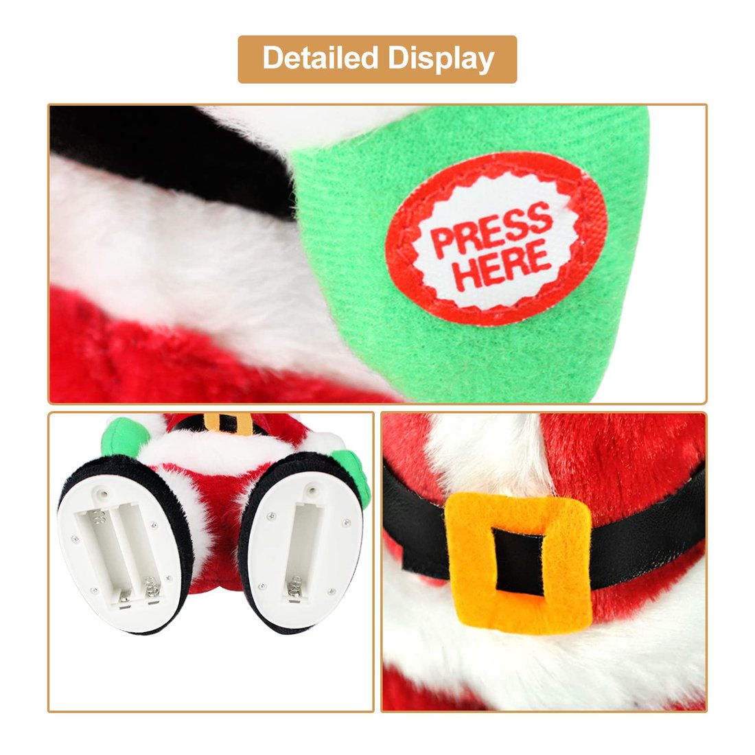 (🌲CHRISTMAS SALE - 49% OFF) 🎁Singing Hip Shaking Santa Toys