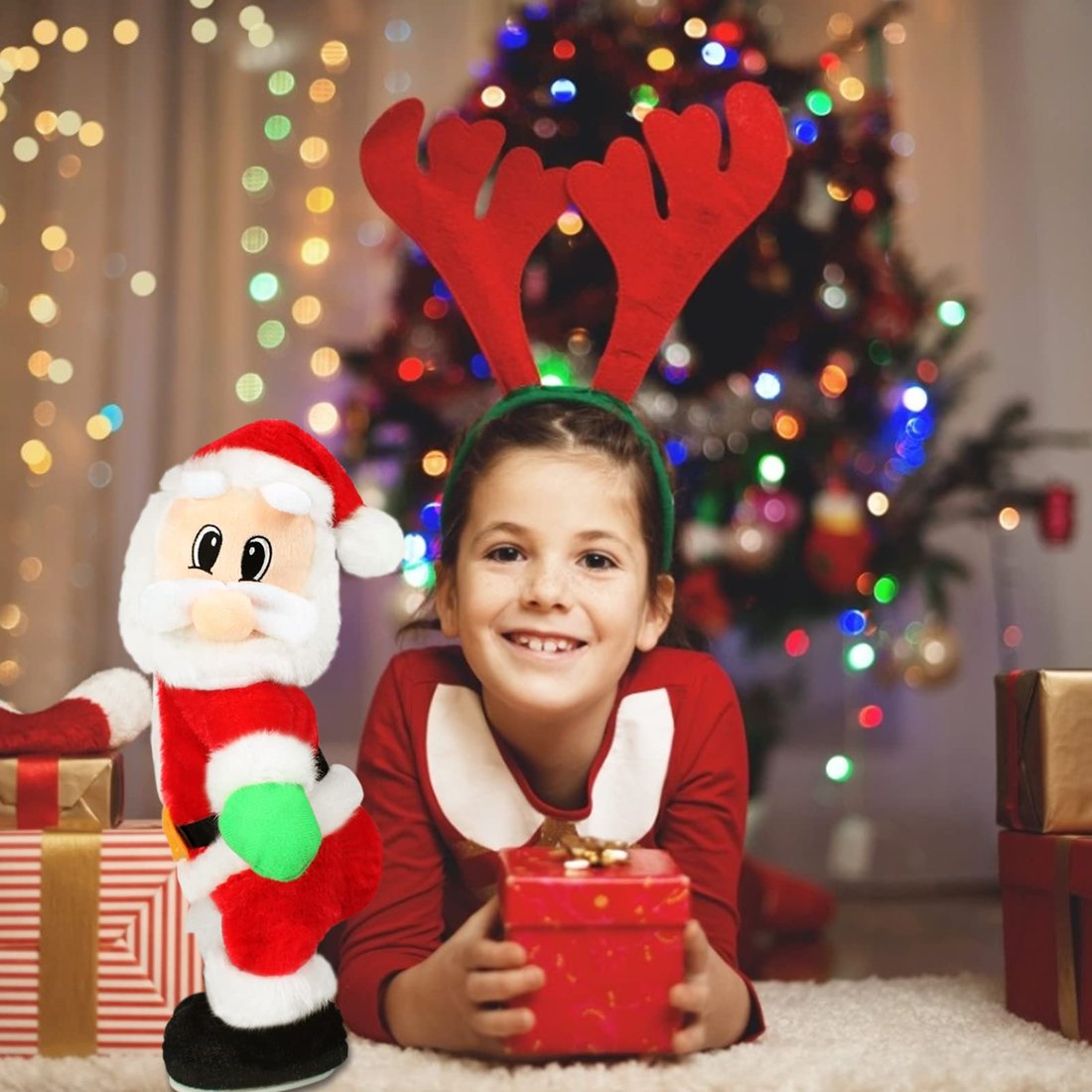 (🌲CHRISTMAS SALE - 49% OFF) 🎁Singing Hip Shaking Santa Toys