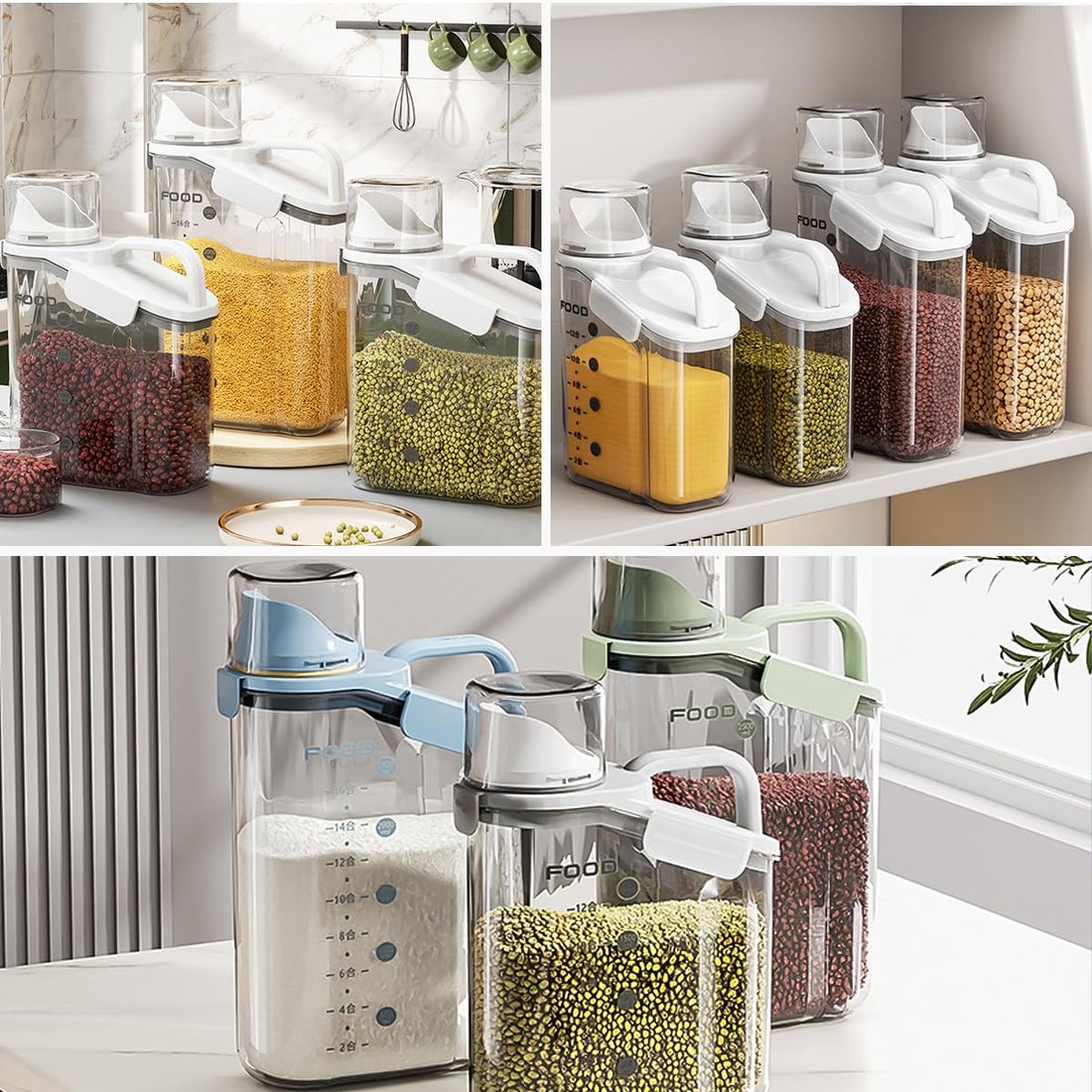 Clear Airtight Food Storage Containers