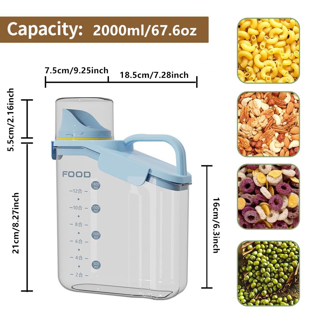 Clear Airtight Food Storage Containers