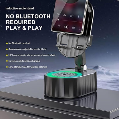 5In1 Wireless Induction Audio Bluetooth Speaker Phone Holder