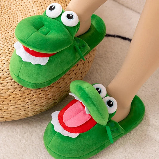 Last Day Special 49% OFF🐸Quirky Crocodile Open Mouth Slippers