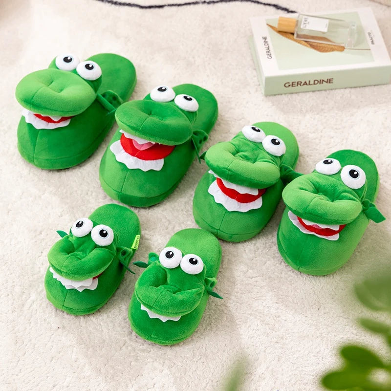 Last Day Special 49% OFF🐸Quirky Crocodile Open Mouth Slippers