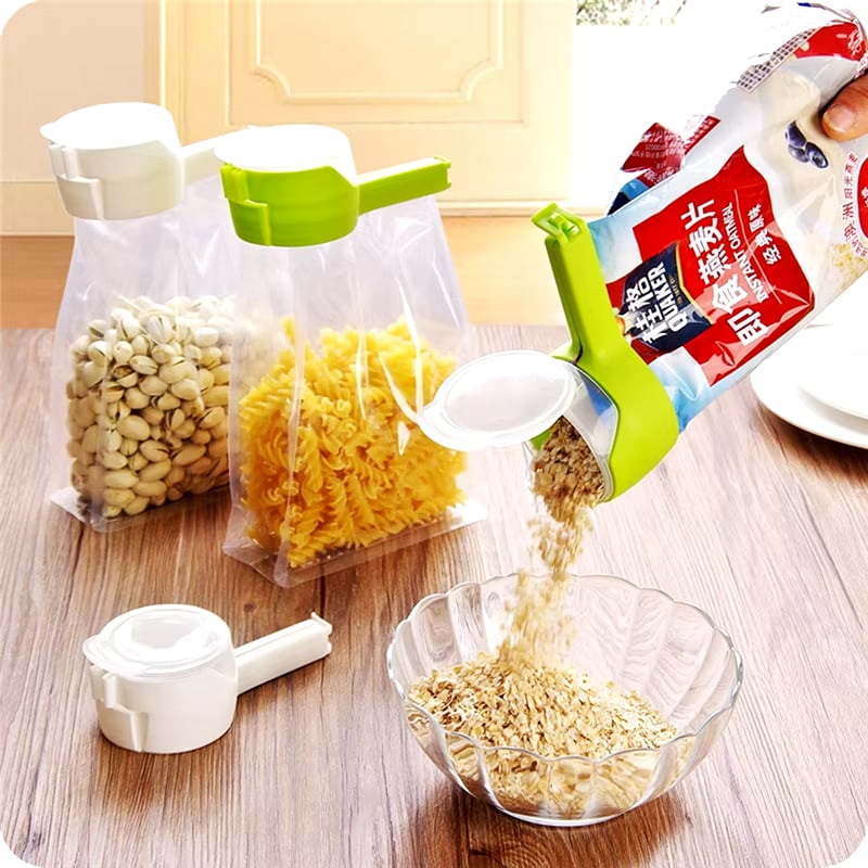 2024 Upgraded Bag Sealing Clips with Pouring Spout