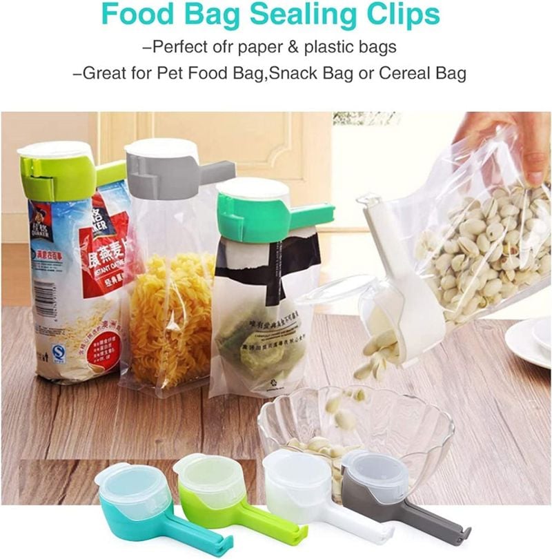 2024 Upgraded Bag Sealing Clips with Pouring Spout