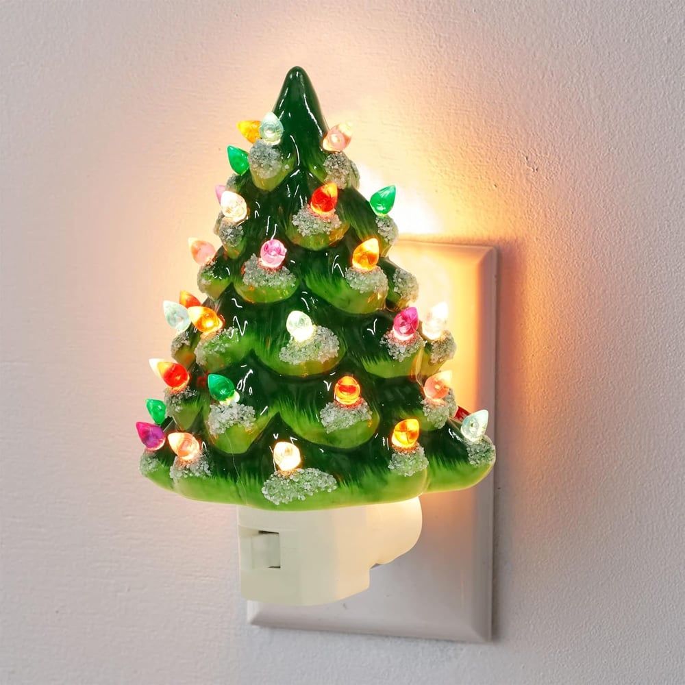 Christmas Ceramic Tree Night Light