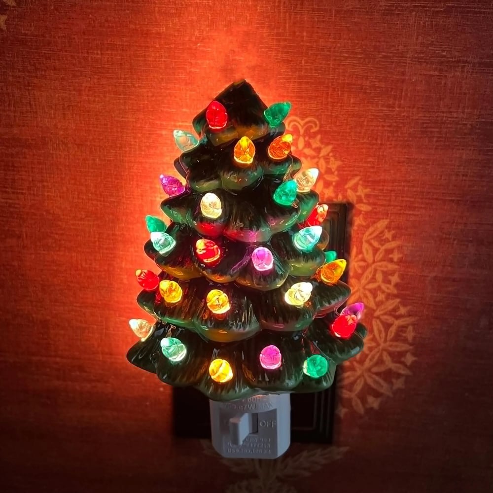 Christmas Ceramic Tree Night Light