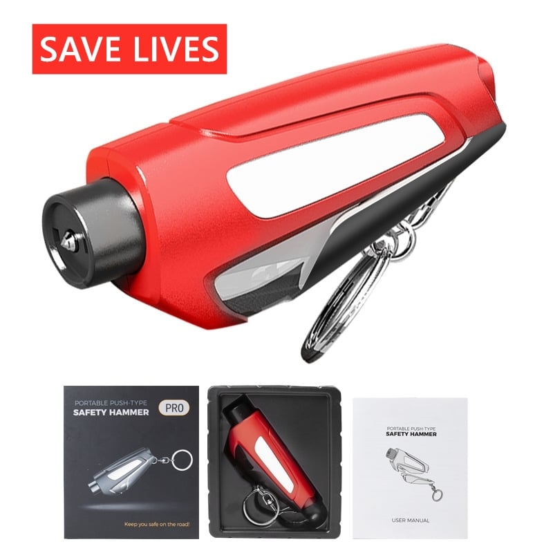 2-in-1 Emergency Window Breaker & Seatbelt Cutter