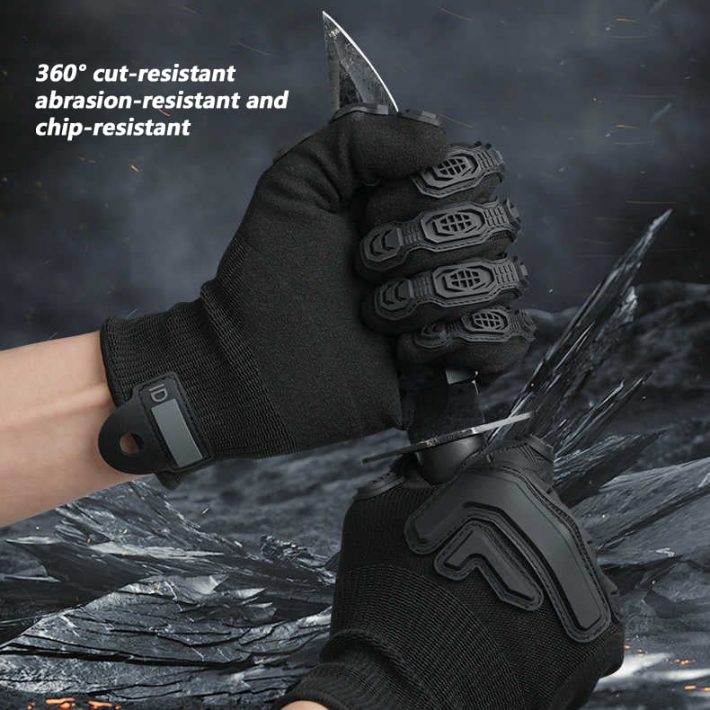 Cut-Resistant & Shock-Absorbing Touchscreen Gloves