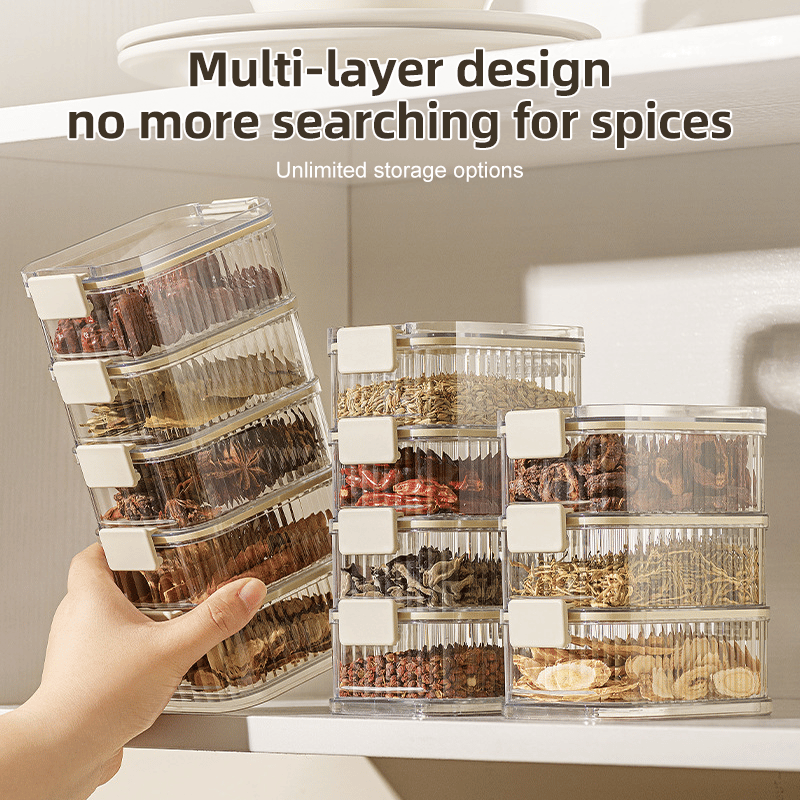 Multi-layered Seasoning Storage Box