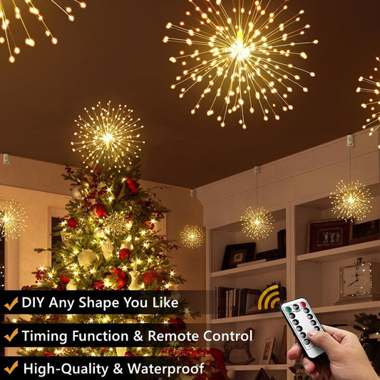 Christmas Pre-sale SAVE 49%🎄Hanging Starburst Fairy Lights for Christmas