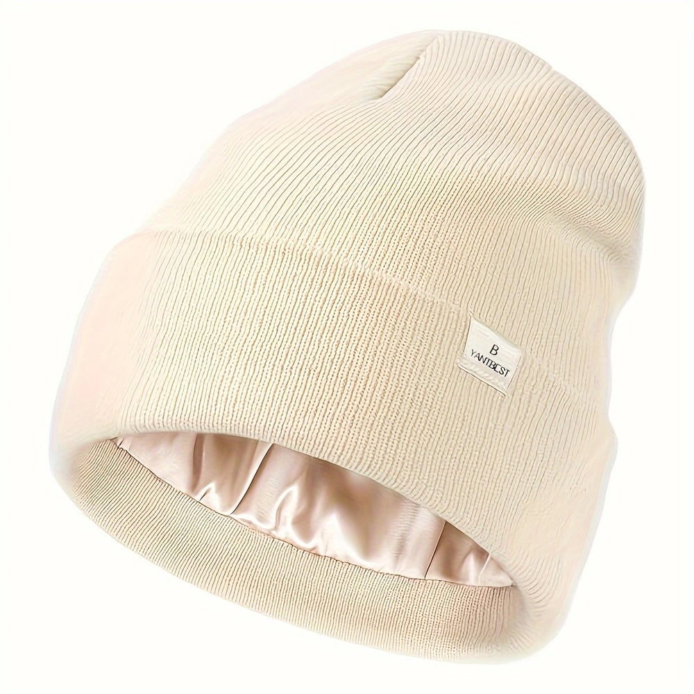 🔥Hot Sale- 49% OFF🔥Silk Lined Beanie Knit - Anti-Static