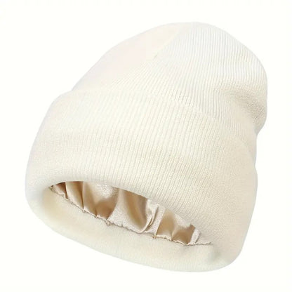 🔥Hot Sale- 49% OFF🔥Silk Lined Beanie Knit - Anti-Static