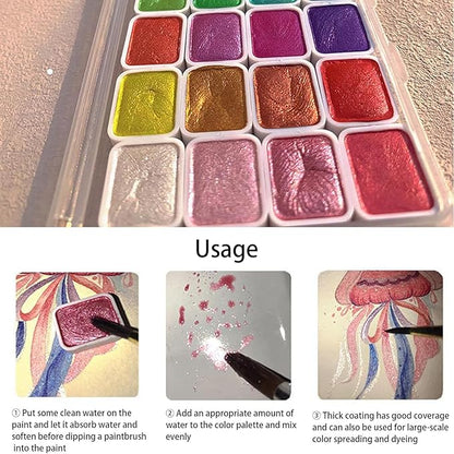 ✨Last Day Special 49% OFF-Starry Night Pearl Watercolor Paint