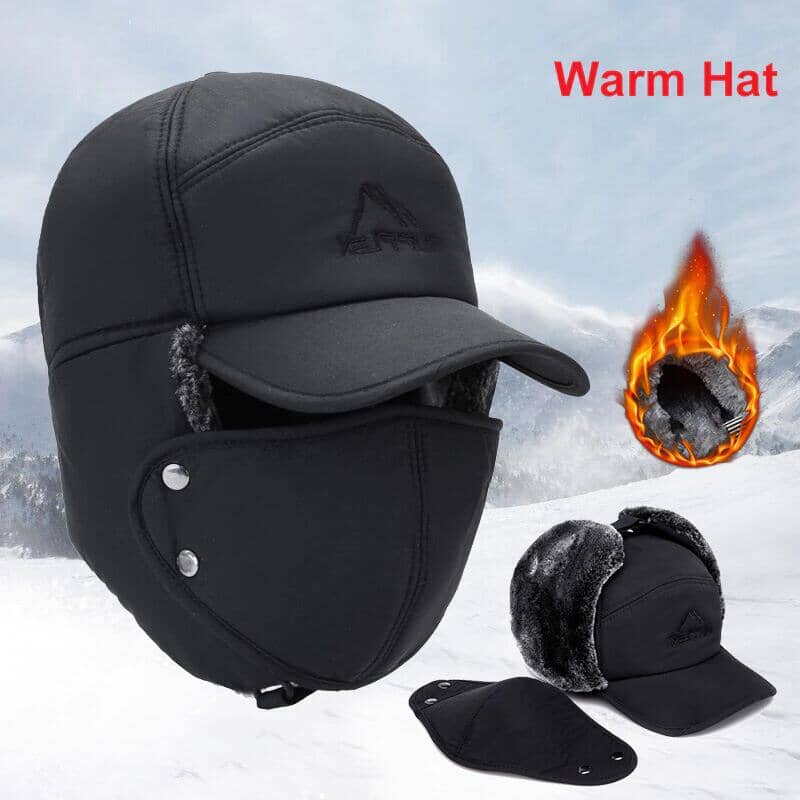 Unisex windproof & warm & ear protection & face protection hat