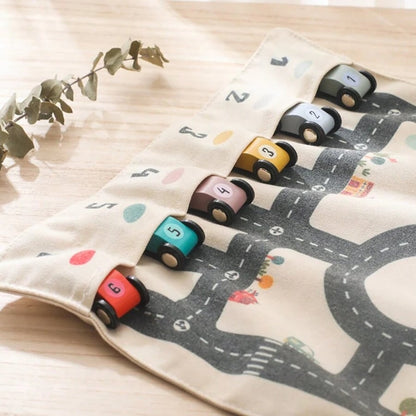 Portable Montessori Traffic Map Game for Kids