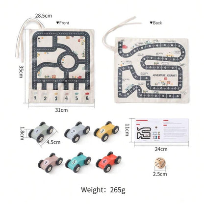 Portable Montessori Traffic Map Game for Kids