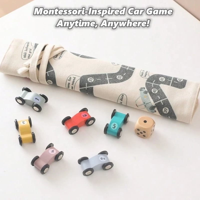 Portable Montessori Traffic Map Game for Kids