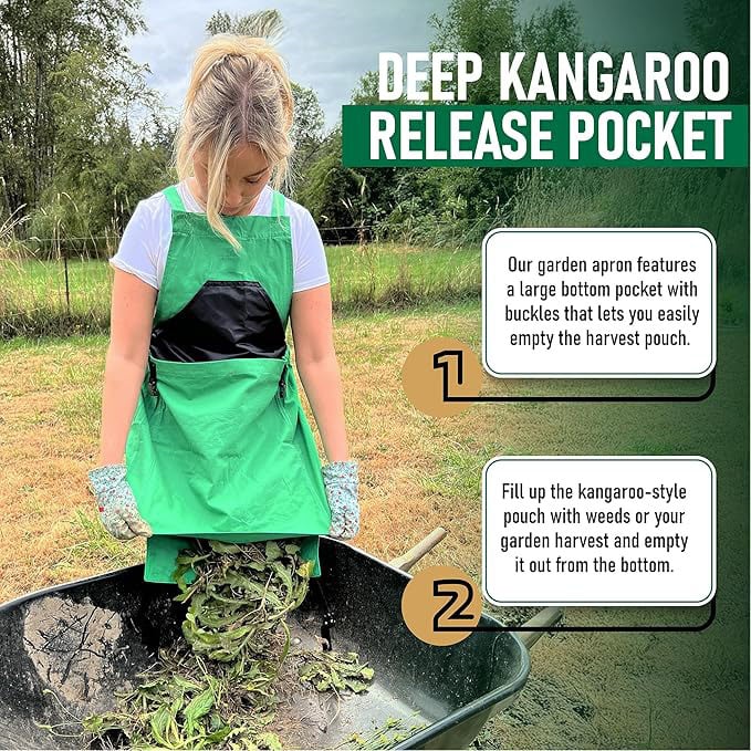 💕Mother's Day 49% OFF-Deep Kangaroo Pocket Gardening Apron