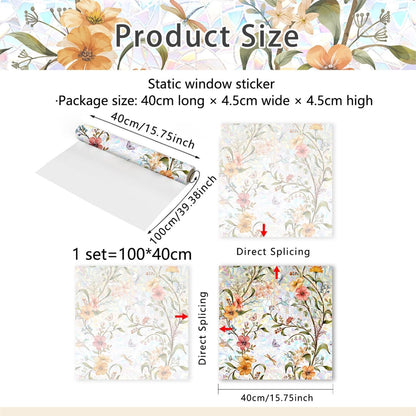 💕Mother's Day 49% OFF-Colorful Floral Bouquet Window Sticker