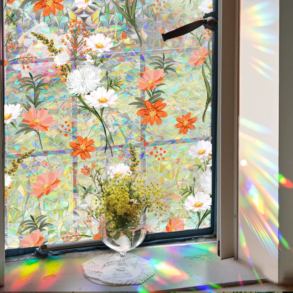 💕Mother's Day 49% OFF-Colorful Floral Bouquet Window Sticker