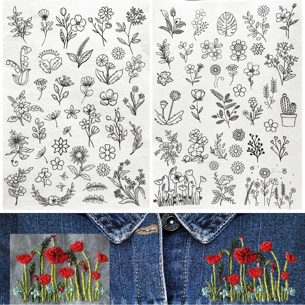 🌲Early Christmas Sale 49% OFF-Water Soluble Embroidery Patterns